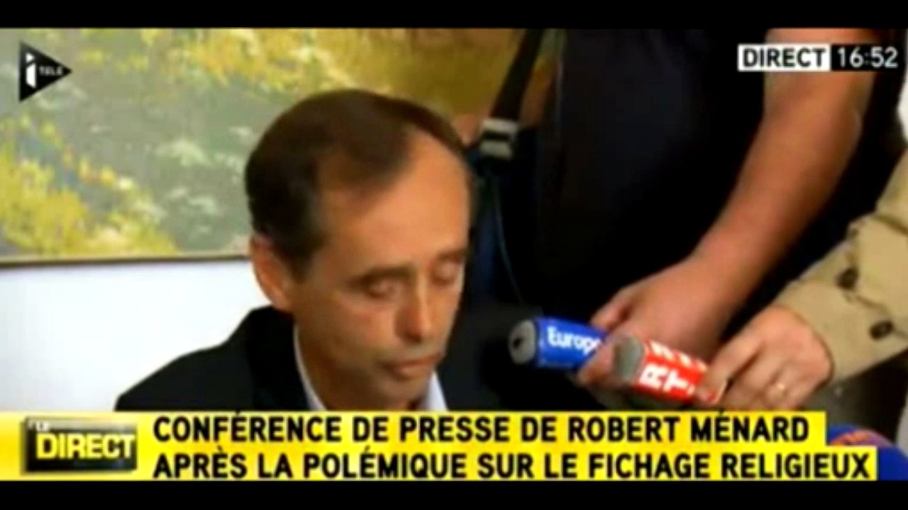 Fichage des enfants : Menard revient sur ses propos