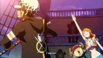 Admiral Fujitora vs Strawhat Pirates - One Piece