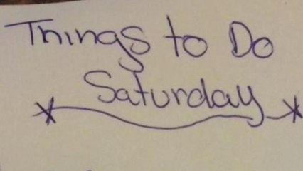 Cops tweet person's to-do list that includes getting stoned