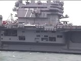 USS GEORGE H.W BUSH CVN-77 boat trip round the carrier in Stokes Bay Sunday 29 May 2011, pt 3