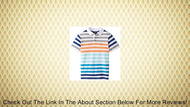 Calvin Klein Big Boys' Striped Pique Polo Review