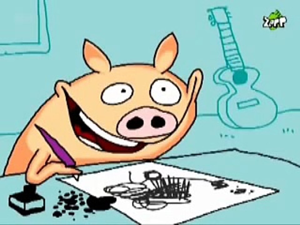 Varkentje Rund - Tekening van Greetje