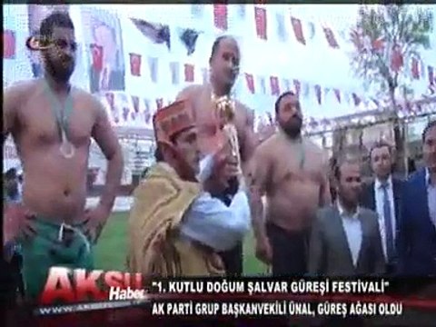 Kahramanmaraş 1. Kutlu Doğum Şalvar Güreşi Festivali Ak Parti Grup Başkanvekili Ünal Güreş Ağası Oldu