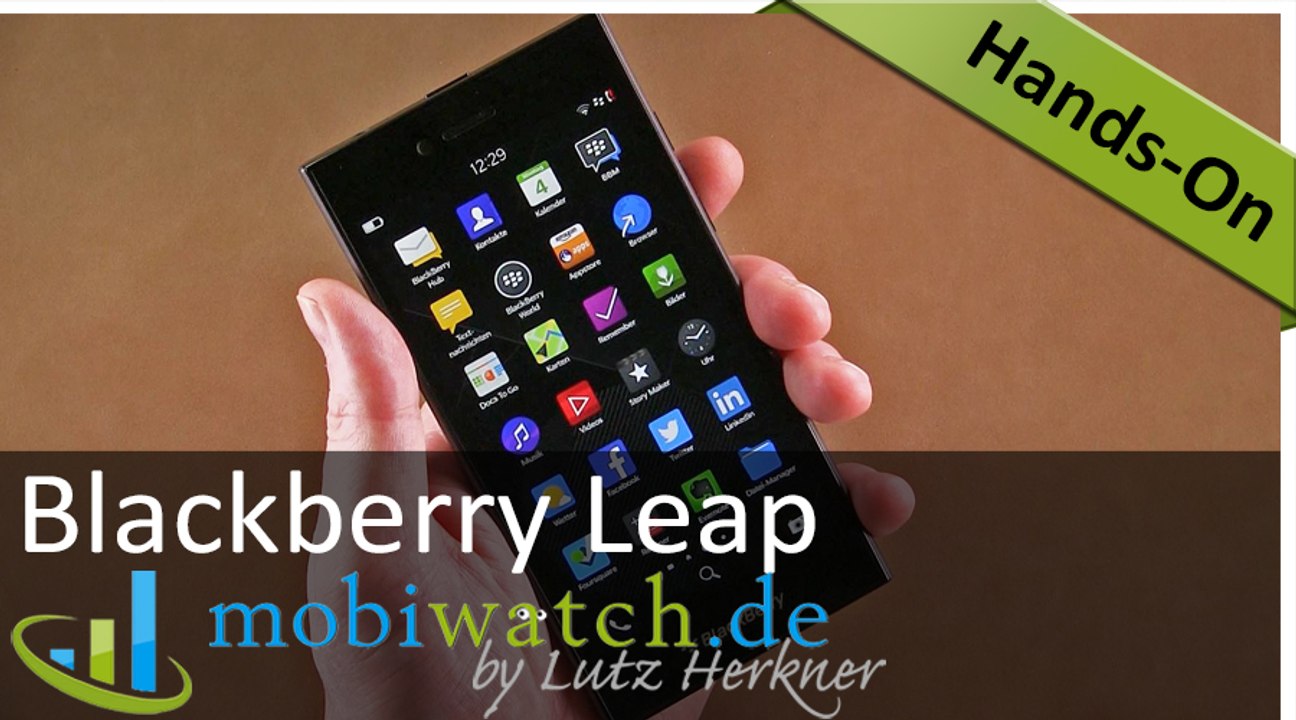 Hands-on-Video Blackberry Leap: Touchscreen-Schnäppchen