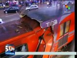 Chocan dos trenes del metro de la Ciudad de México