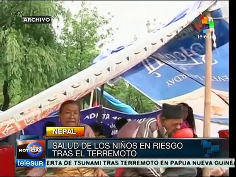 Nepal: Los niños vulnerables a contraer enfermedades tras terremoto
