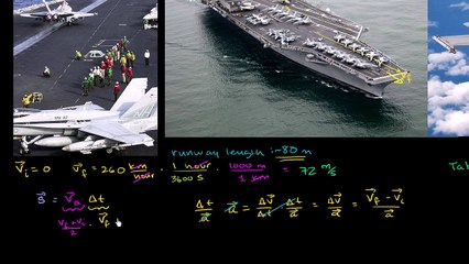 Acceleration of Aircraft Carrier Takeoff