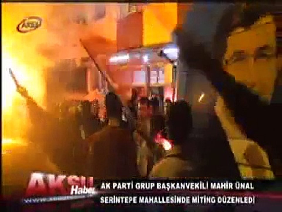 Ak Parti Grup Başkan Vekili Mahir Ünal Serintepe Mahallesinde Miting Düzenledi