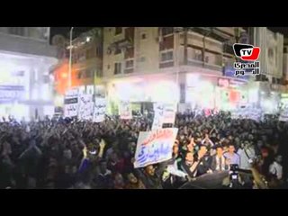 مسيرة تضامنية مع متهمى أحداث بورسعيد: «إزاى ياسيسى قدرت تنام ونور عينيك واخدين إعدام»