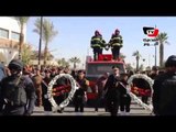 جنازة عسكرية لشهيد تفجير مبنى« تأمين الطرق» بالسويس