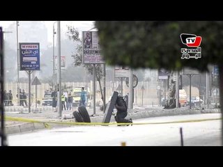 لحظة تفجير عبوة ناسفة في المعادي