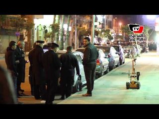 لحظة تفكيك عبوة ناسفة بالروبوت في «عبدالخالق ثروت»