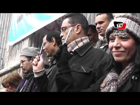 وقفة بالأقلام أمام نقابة الصحفيين للتنديد بالإرهاب