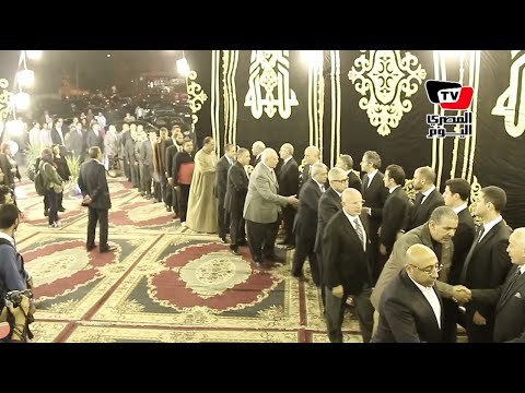محلب وهيكل ومسؤولين وشخصيات عامة في عزاء الراحل كامل توفيق دياب