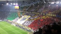 Juventus-Real Madrid, la coreografia dello Stadium