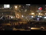لحظة فض ميدان عبد المنعم رياض من المحتجين على حكم براءة مبارك