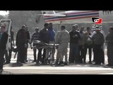أنصار مبارك يستقبلون طائرته بالمعادي العسكري بالزغاريد والهتافات