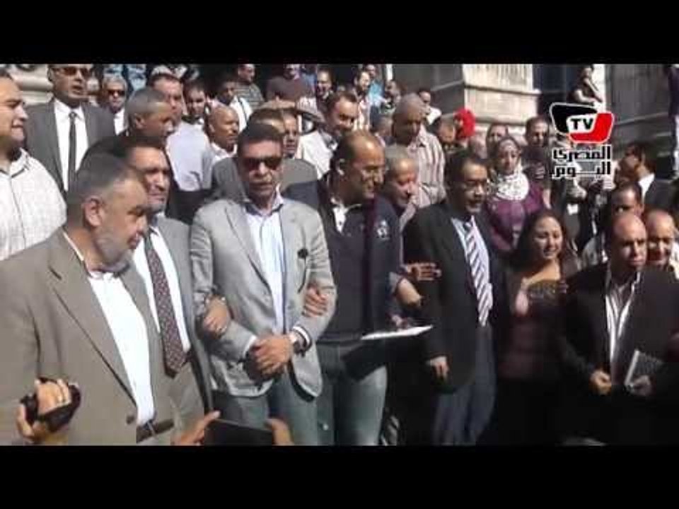 مسيرة الصحفيين إلى النائب العام لتقديم بلاغات ضد رئيس نادي الزمالك