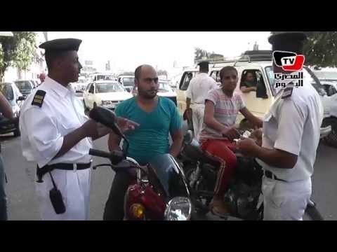 حملة مرورية أمام ماسبيرو لضبط المركبات المخالفة