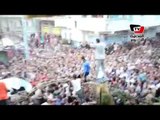 الآلاف يشيعون جثمان شهيد في حادث الشيخ زويد بالدقهلية
