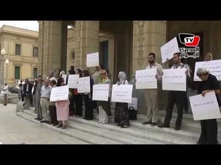 وقفة لحركة ٩ مارس بجامعة القاهرة لرفض قانون تنظيم الجامعات