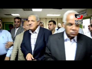 جولة مفاجئة لمحلب ومحافظ القاهرة داخل مستشفى سيد جلال