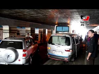 أتوبيس محافظة القاهرة يتسبب في اختناق مروري بنفق أحمد بدوي بشبرا