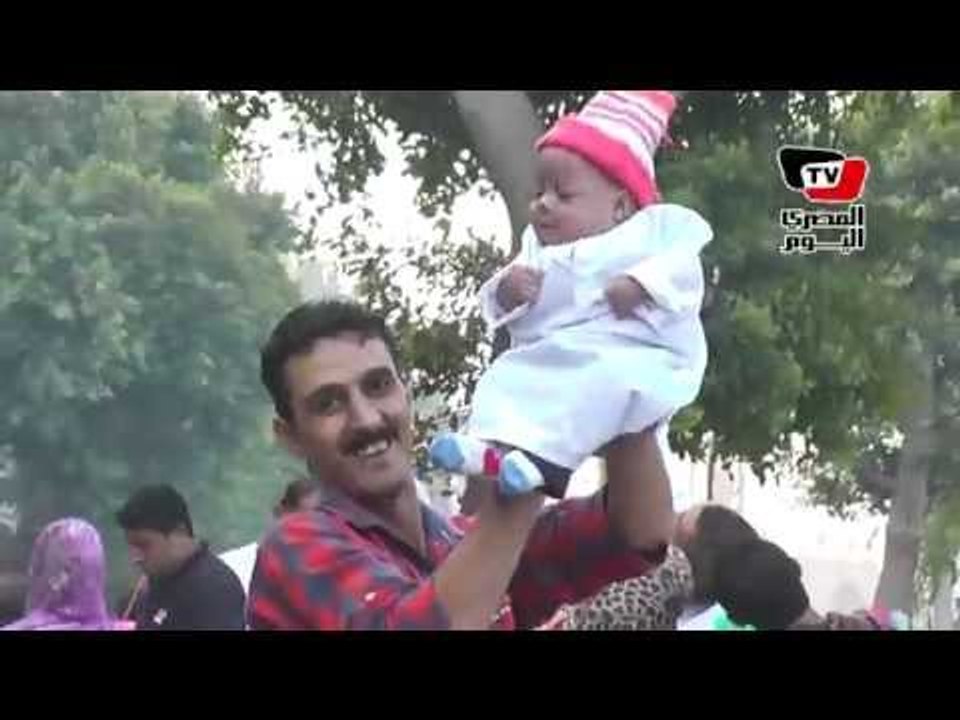 فرحة العيد في مسجد عمرو بن العاص