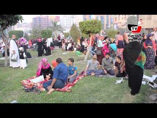 احتفالات في أول أيام عيد الأضحي بمسجد مصطفى محمود