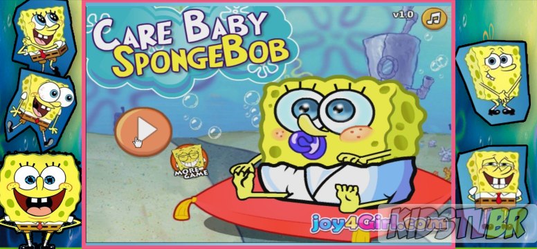 ღ CARE BABY SPONGEBOB MOVIE GAME | JOGOS BOB ESPONJA | SPONGEBOB GAMES | BABY CARE GAMES | KIDS TV BR