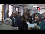 وزيرة التضامن الاجتماعى تفتتح مكتب تأمينات الخانكة