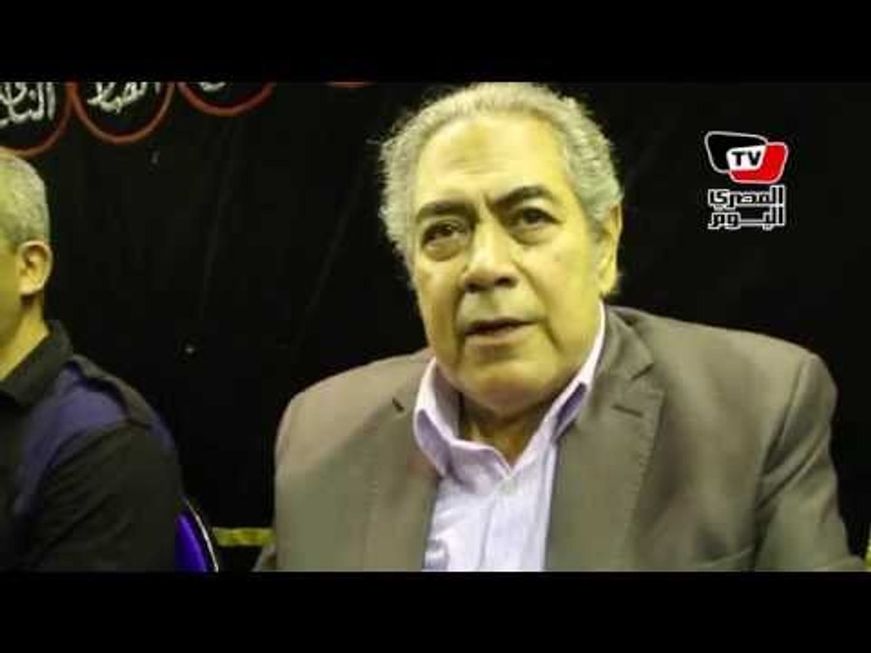 صبرى عبد المنعم فى عزاء سعيد صالح: سعيد مات ولم يتم تكريمه حتى الأن