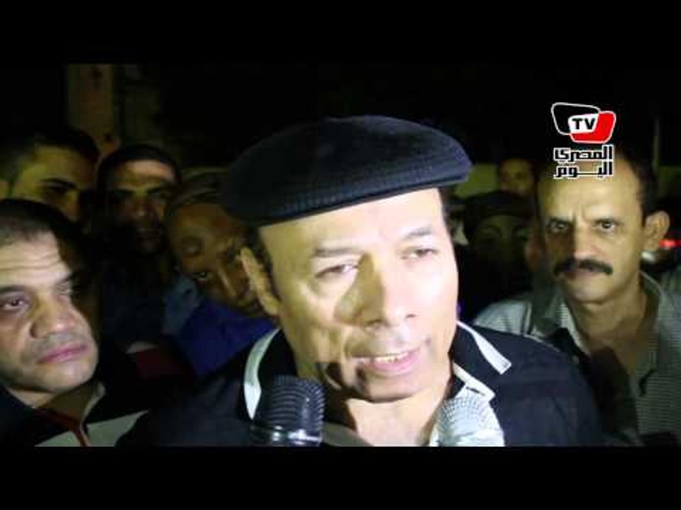أحمد ماهر فى عزاء سعيد صالح: سعيد بصمة فى عالم الفن