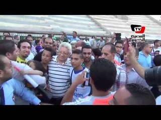 مرتضى منصور يحضر أول تدريب لنادي الزمالك بقيادة حسام حسن