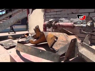 انفجارات المترو.. آثار انفجار عزبة النخل