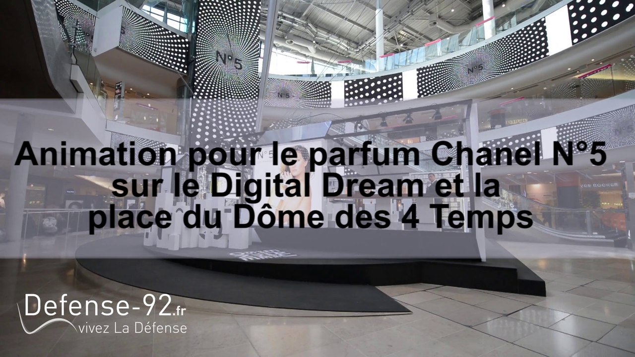 L'animation publicitaire pour le parfum Chanel N°5
