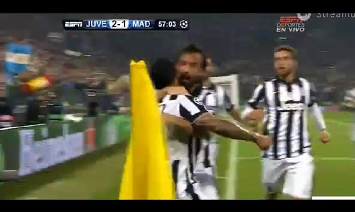 Carlos Tèvez goal - Juventus FC 2-1 Real Madrid CF - Champions League 05.05.2015