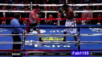Canelo Alvarez Knocks Down Austin Trout HD