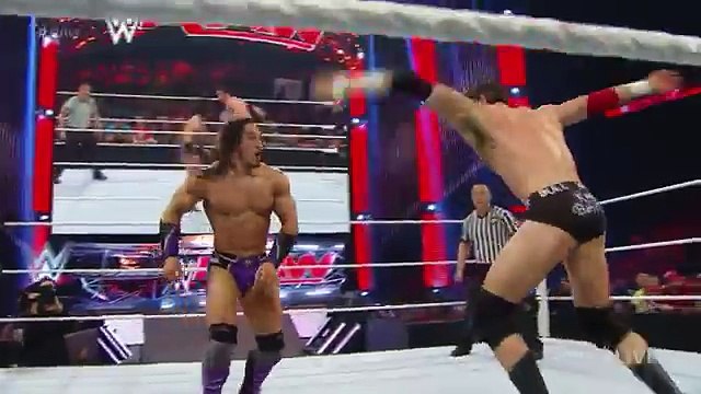 WWE 4 May 2015 Raw - Neville & Dolph Ziggler vs. Sheamus & King Barrett