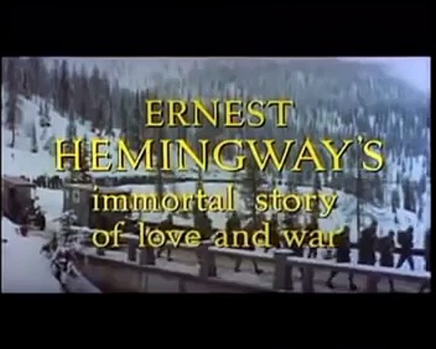Rock Hudson - " A Farewell to Arms "  Trailer  -  1957
