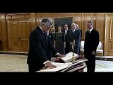 Errores de protocolo del nuevo fiscal general del Estado Torres Dulce tomando posesión - 30/01/2012