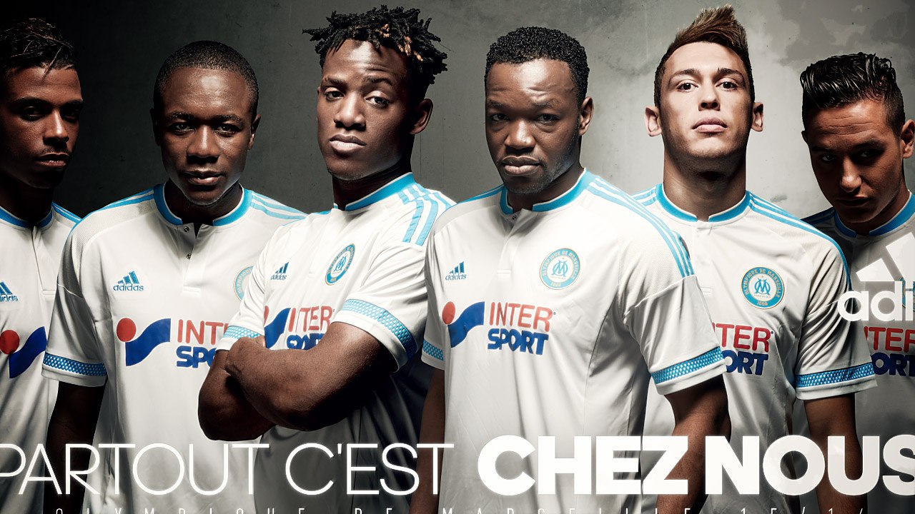 Les nouveaux maillots de l'OM pour la saison 2015-2016 !
