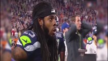 Richard Sherman Reaction After Russell Wilson's Game Losing Interception In Super Bowl 49