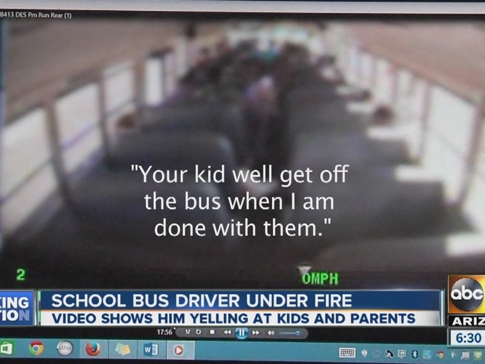 El Mirage school bus driver under fire