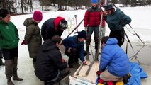 Dartmouth students conduct field research on Occom Pond