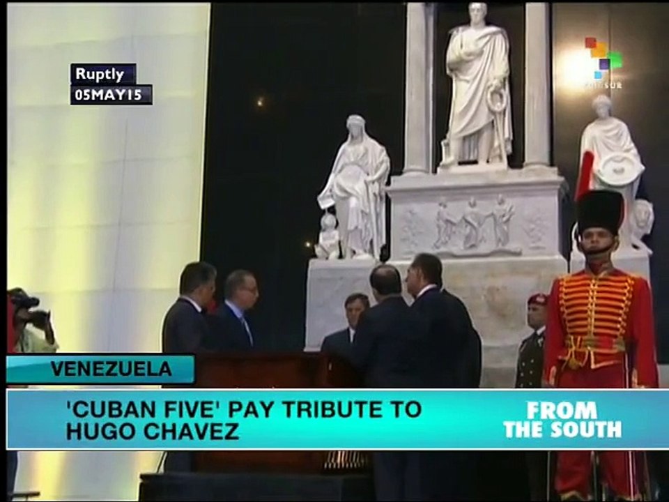 Cuban Five Pay Tribute to Hugo Chavez