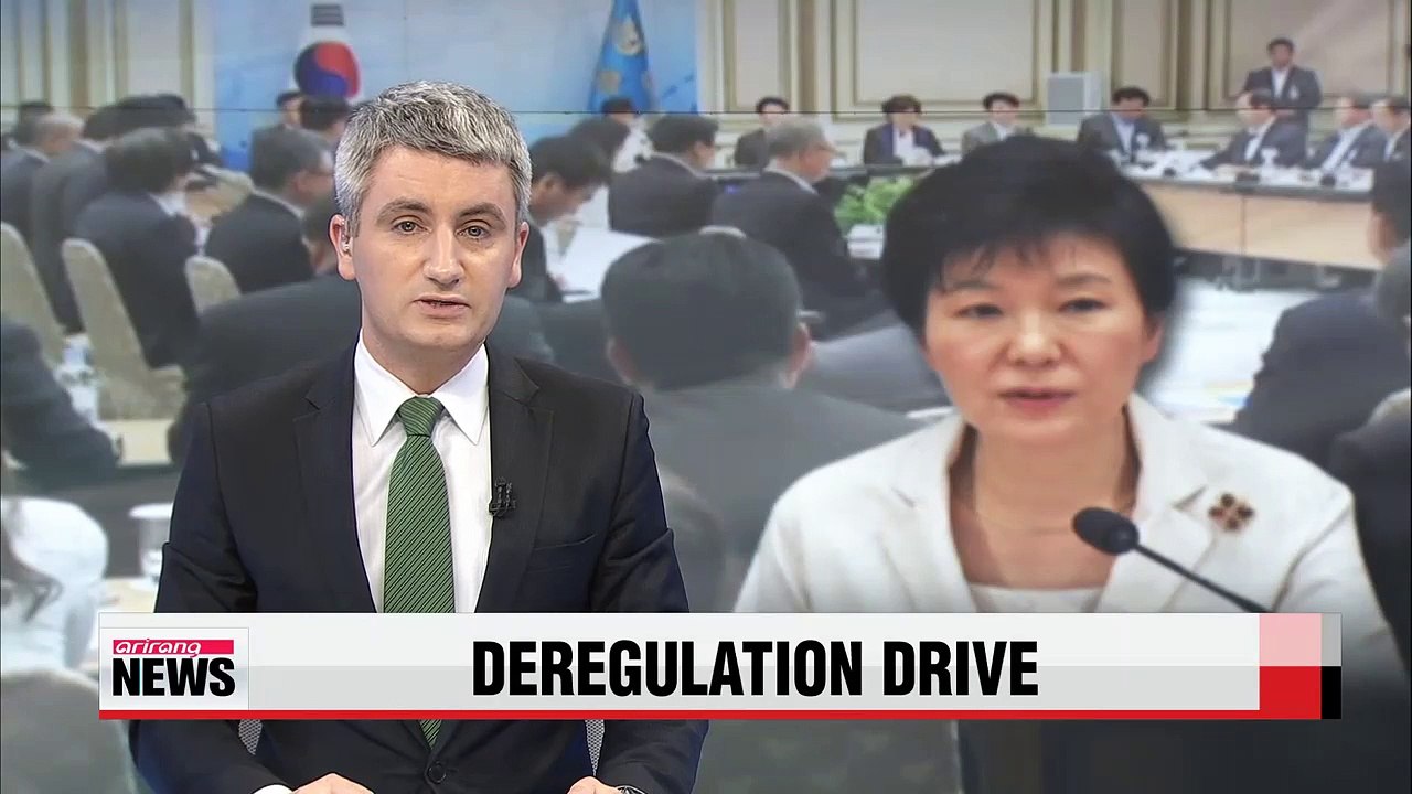President Park checks progress of her deregulation drive