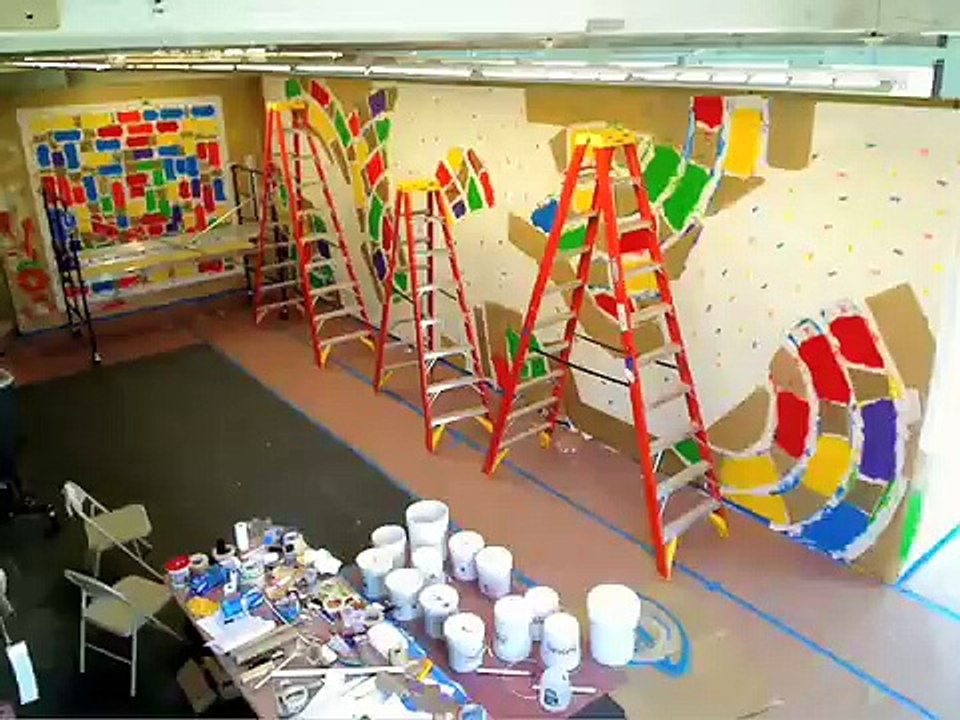 MASS MoCA: Sol LeWitt Wall Drawing #1152 Time Lapse