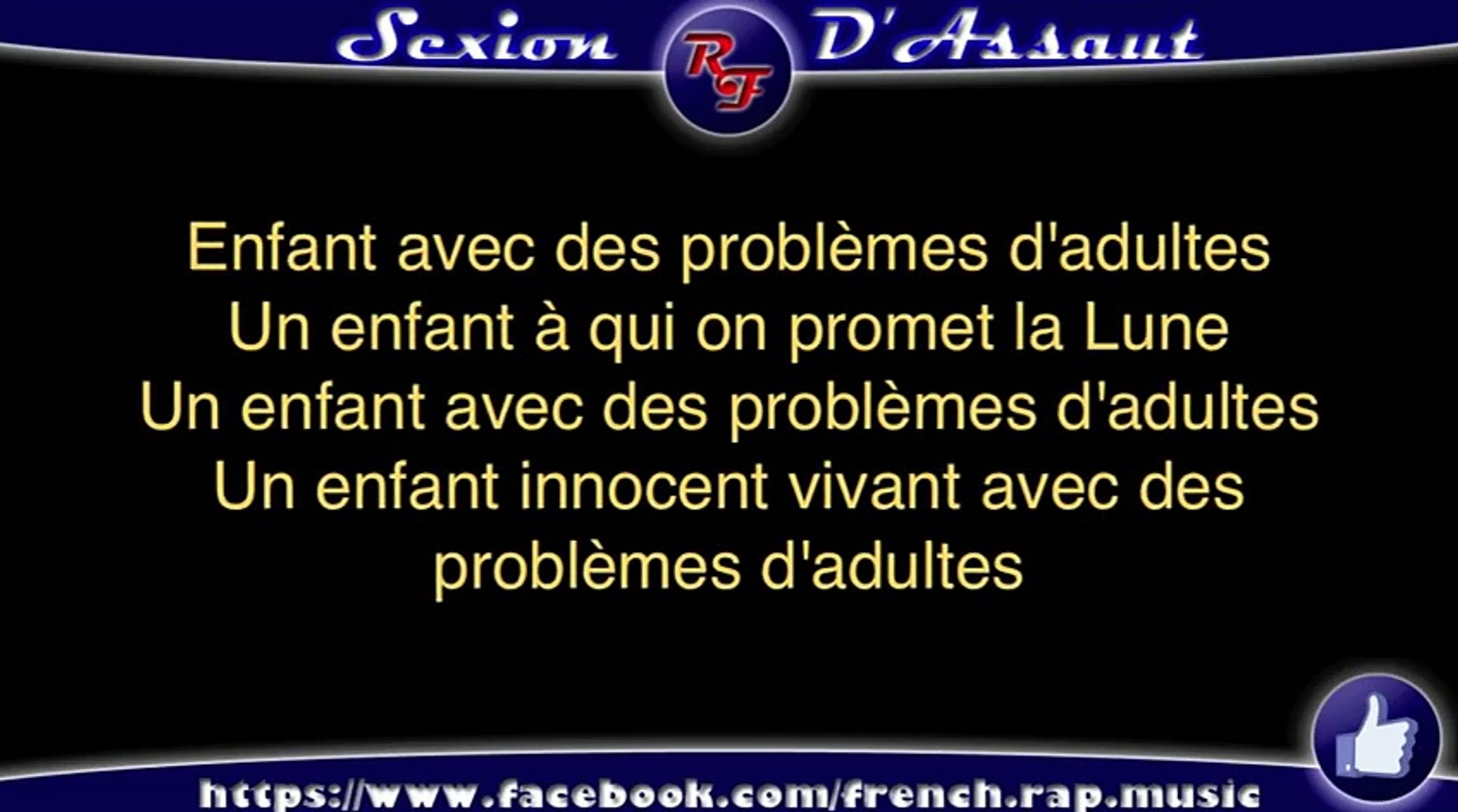 Sexion d'Assaut - Problèmes D'adultes (Paroles) HD 2012 (Lyrics) - Vidéo  Dailymotion