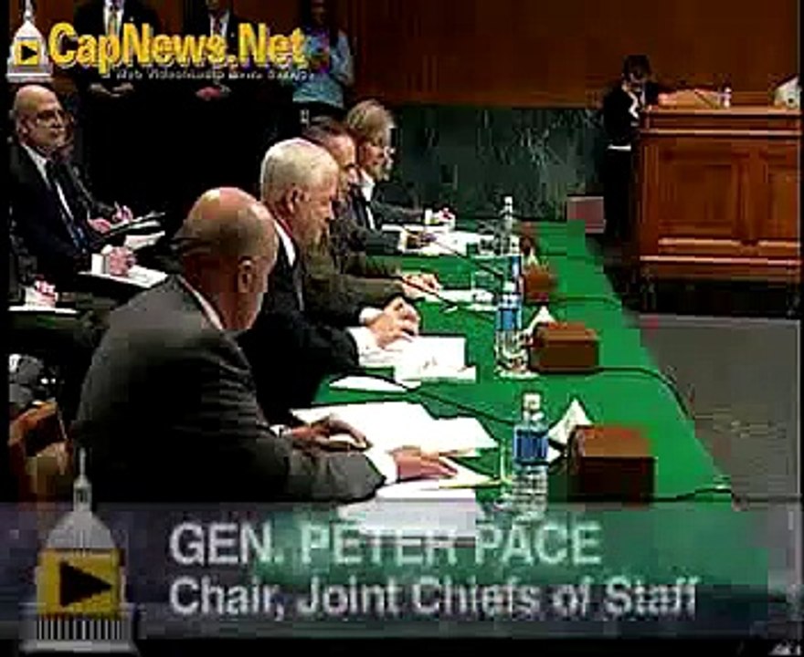 IRAQ APPROPRIATIONS: General Pace Opening Statement